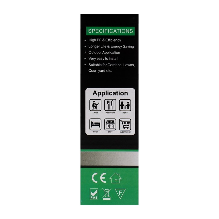 Светильник фасадный «Глосс», FSD-045, 6 Вт, 3000К, 3 луча, IP65, 220 В, пластик, черный Светильник фасадный «Глосс», FSD-045, 6 Вт, 3000К, 3 луча, IP65, 220 В, пластик, черный