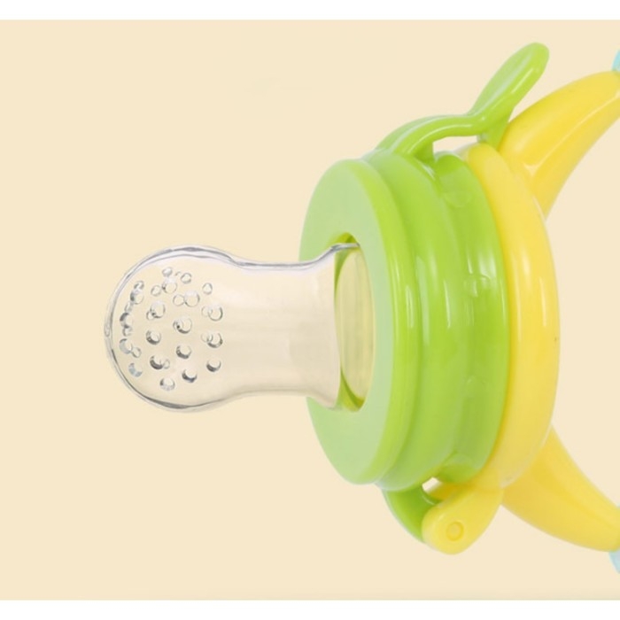 Ниблер для прикорма, с силиконовой сеточкой, ручка-погремушка, цвет зеленый Ниблер для прикорма, с силиконовой сеточкой, ручка-погремушка, цвет зеленый
