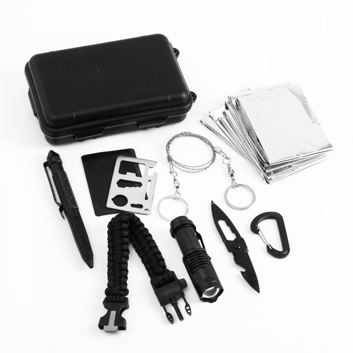 Набор для выживания в кейсе, 8 предметов Набор для выживания в кейсе, 8 предметов