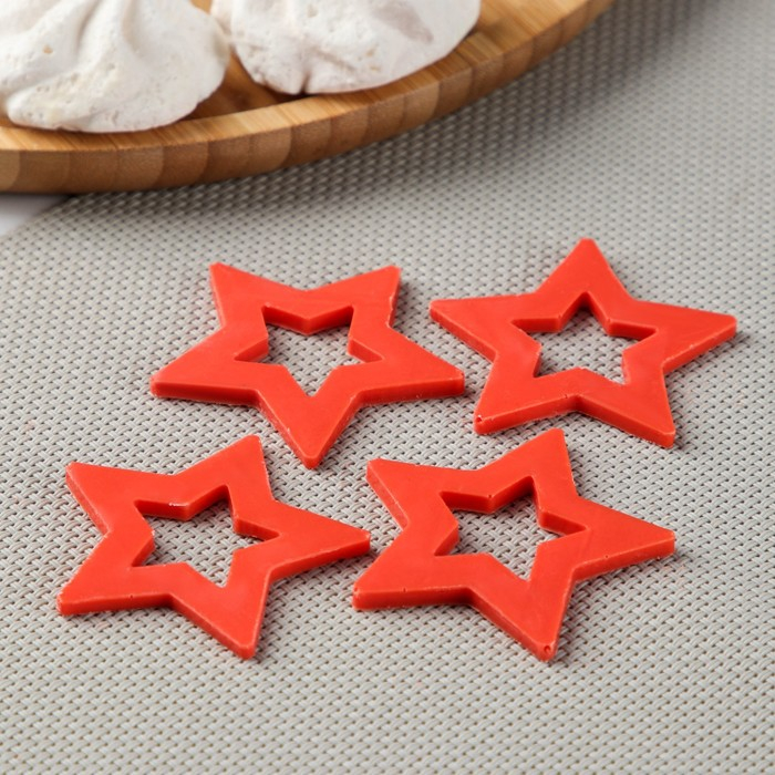 Силиконовая форма «Звёзды для шоколада», 5,5×4,5 см, цвет прозрачный Силиконовая форма «Звёзды для шоколада», 5,5×4,5 см, цвет прозрачный