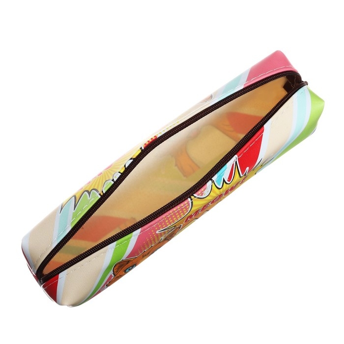 Пенал школьный Пенал школьный "Рыжий кот" на молнии