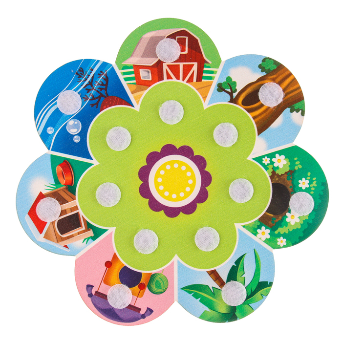 Головоломка. Обучающий круг с липучками «Кто где живёт и кто что ест?» Головоломка. Обучающий круг с липучками «Кто где живёт и кто что ест?»