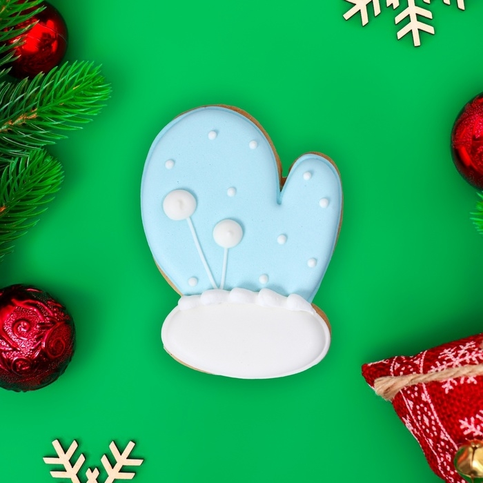 Новый год. Печенье ванильное Новый год. Печенье ванильное "Рукавичка" 35г(1кор=16шт)