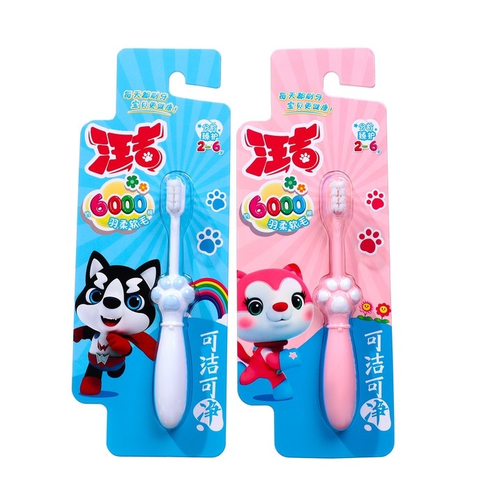 Зубная щетка детская D.I.E.S. Smiclean  Зубная щетка детская D.I.E.S. Smiclean "Лапка" мягкая 2+