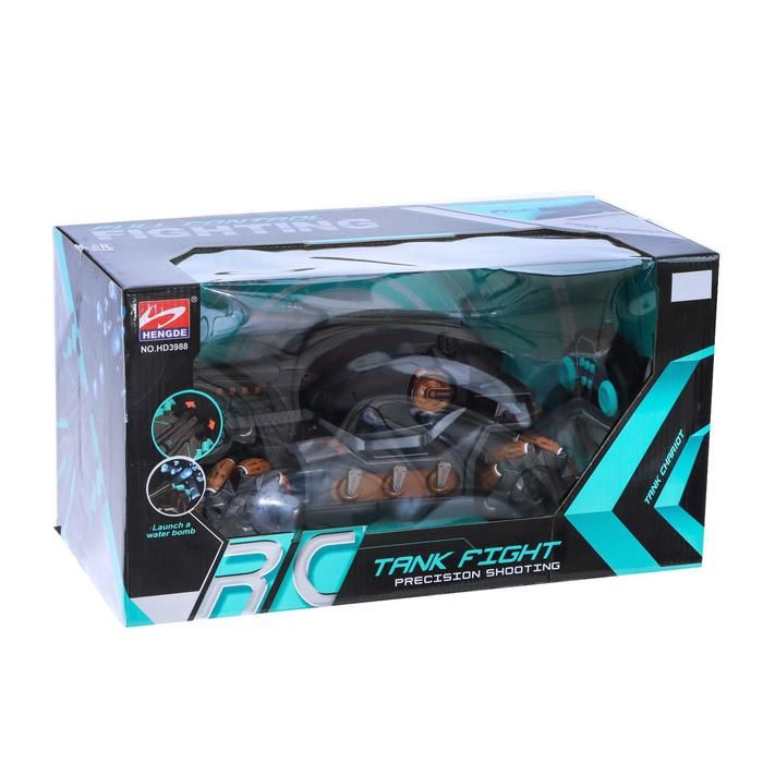 Танк радиоуправляемый Fighter, 4WD, управление жестами, стреляет гелевыми пулями, цвет чёрно-коричневый Танк радиоуправляемый Fighter, 4WD, управление жестами, стреляет гелевыми пулями, цвет чёрно-коричневый