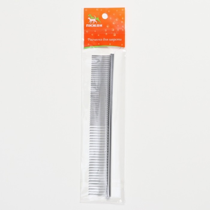 Расчёска металлическая малая, редкие и частые зубья, 19 х 3 см Расчёска металлическая малая, редкие и частые зубья, 19 х 3 см