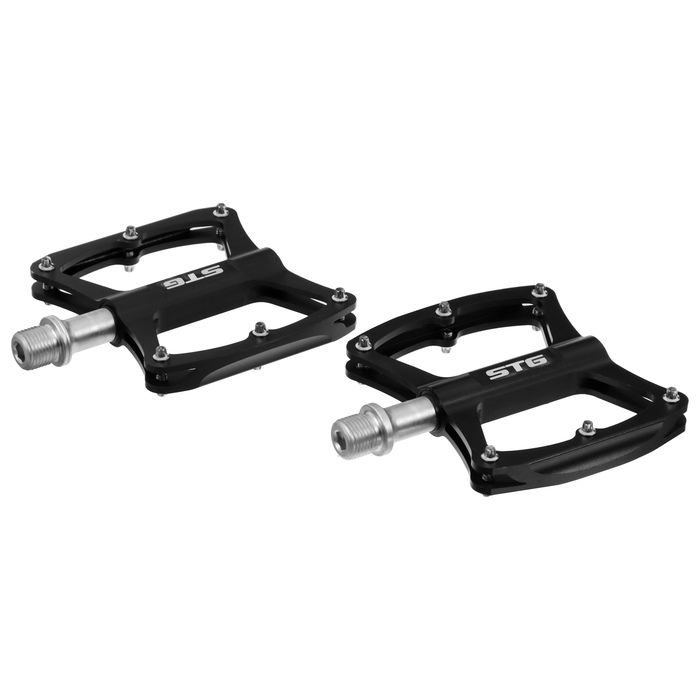 Педали 9/16 STG BC-PD216, алюминий, промышленный подшипник, цвет чёрный Педали 9/16 STG BC-PD216, алюминий, промышленный подшипник, цвет чёрный