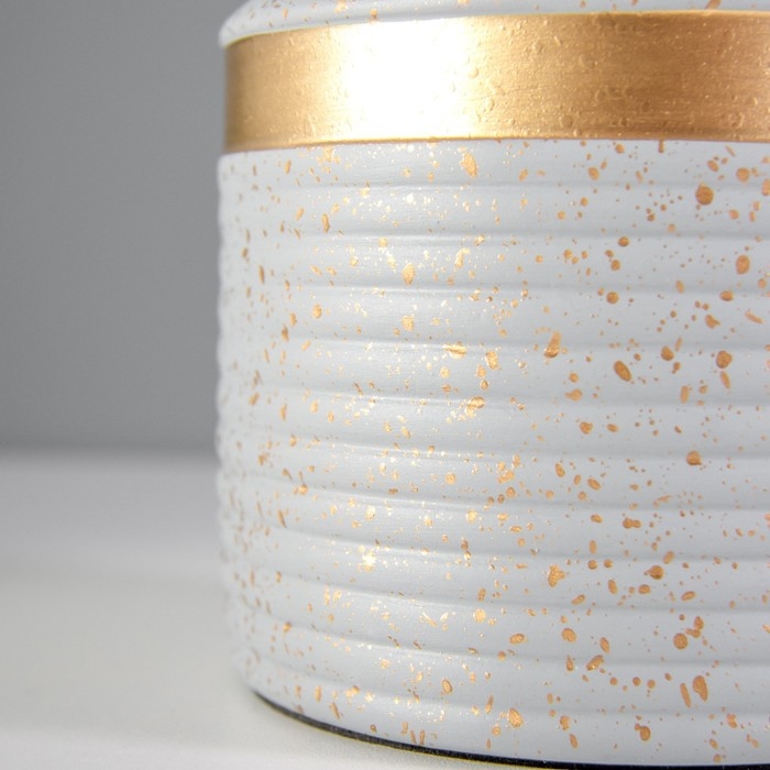 Настольная лампа Настольная лампа "Аквилина" Е14 40Вт серо-золотой 20х20х33 см RISALUX