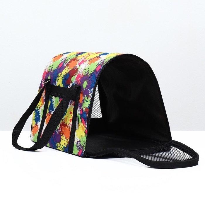 Сумка - переноска для животных  Сумка - переноска для животных "Принт", размер M, 43 х 27 х 30 см, клаксы