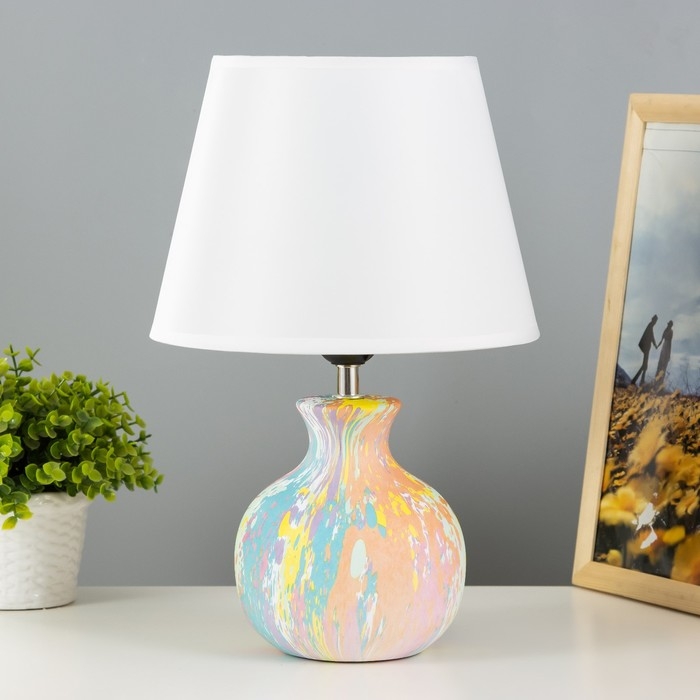 Настольная лампа Настольная лампа "Корин" Е27 40Вт разноцветный 22,5х22,5х32,5 см RISALUX