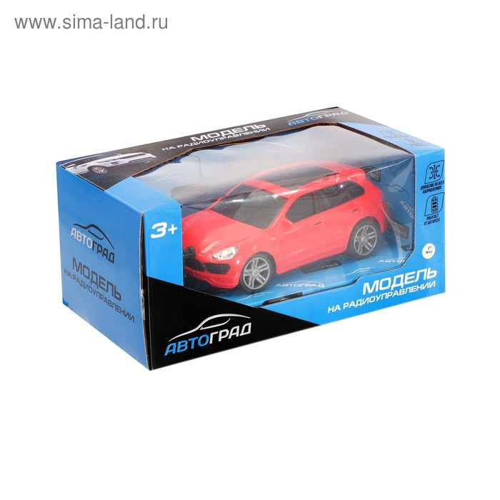 Машина на радиоуправлении, работает от батареек, цвет красный Машина на радиоуправлении, работает от батареек, цвет красный