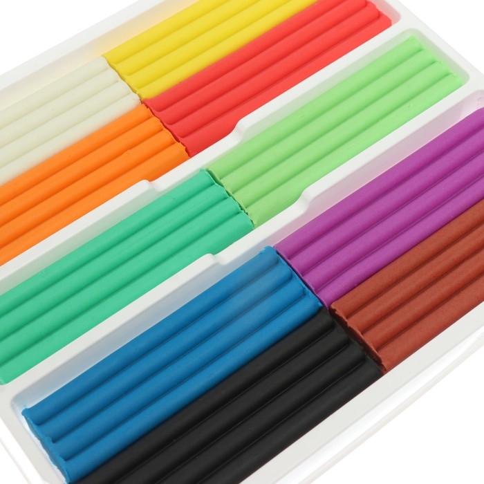 Пластилин плавающий 10 цветов  Пластилин плавающий 10 цветов "Кроха"