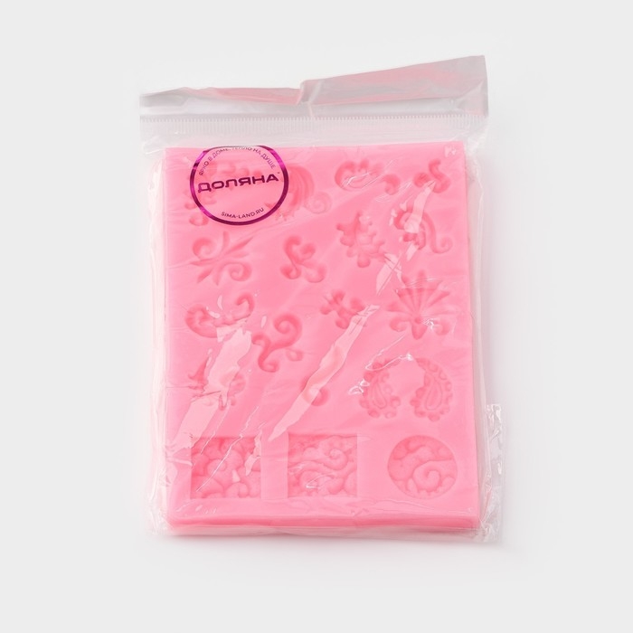 Молд Доляна «Микс узоров», силикон, 13×9,5 см, цвет МИКС Молд Доляна «Микс узоров», силикон, 13×9,5 см, цвет МИКС