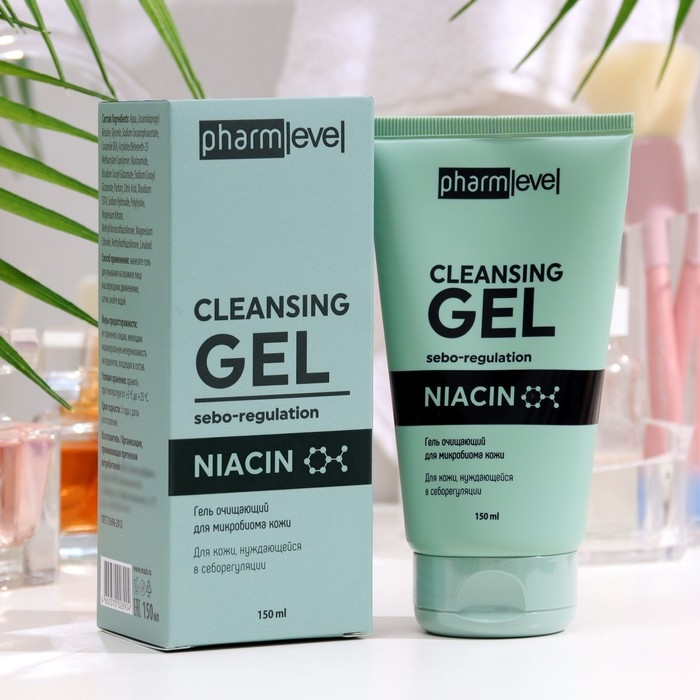Гель очищающий pharmlevel NIACIN для микробиома кожи, 150 мл Гель очищающий pharmlevel NIACIN для микробиома кожи, 150 мл