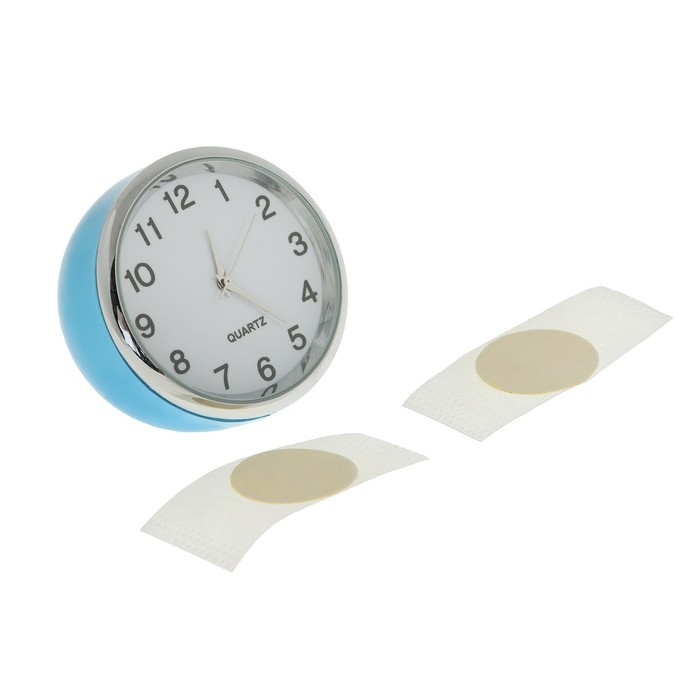 Часы автомобильные, внутрисалонные, d 4.5 см, синие Часы автомобильные, внутрисалонные, d 4.5 см, синие