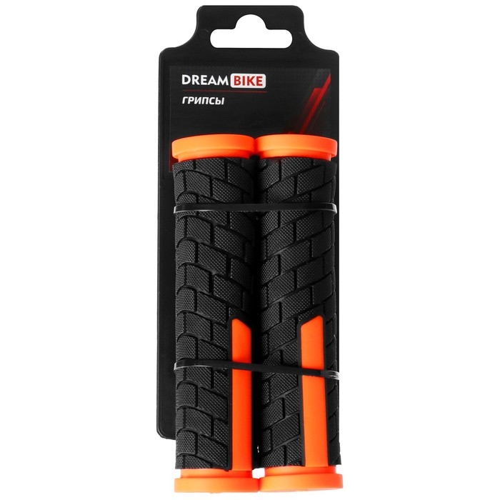 Грипсы Dream Bike, 128 мм, цвет чёрный/оранжевый Грипсы Dream Bike, 128 мм, цвет чёрный/оранжевый