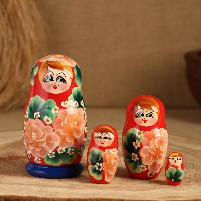 Матрёшка 5-ти кукольная  Матрёшка 5-ти кукольная "Кристи Сувенирка", 10-11 см, ручная роспись