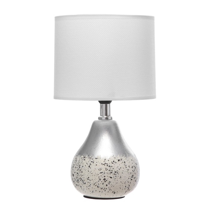 Настольная лампа Настольная лампа "Лиана" Е14 40Вт бело-серебристый 15х15х28 см