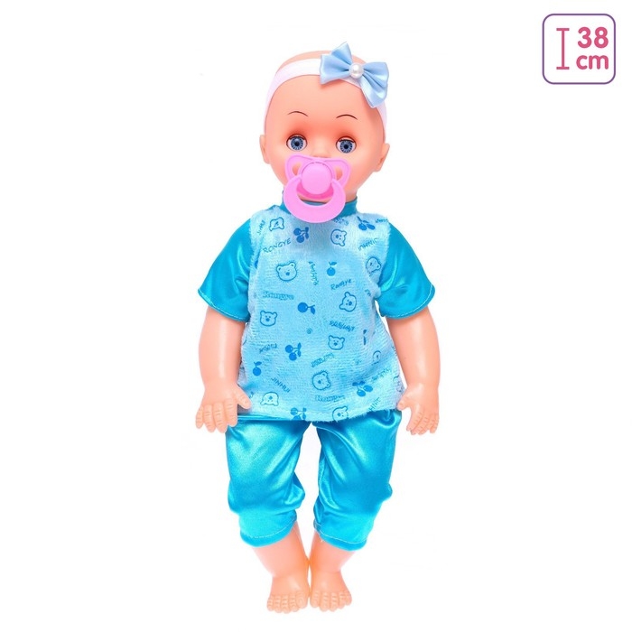 Пупс музыкальный «Кроха», в костюмчике, МИКС Пупс музыкальный «Кроха», в костюмчике, МИКС