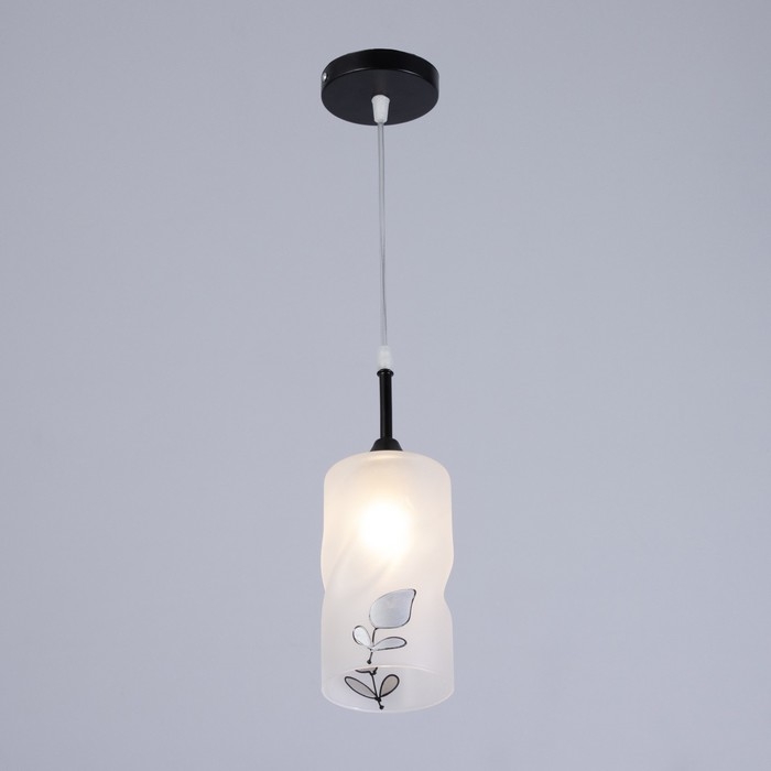 Светильник Светильник "Тейла" 1хЕ27 40Вт черный 12х12х18-118 см