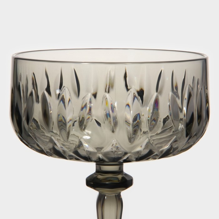 Креманка «Грани», 400 мл, 11×15,5 см, цвет серый Креманка «Грани», 400 мл, 11×15,5 см, цвет серый