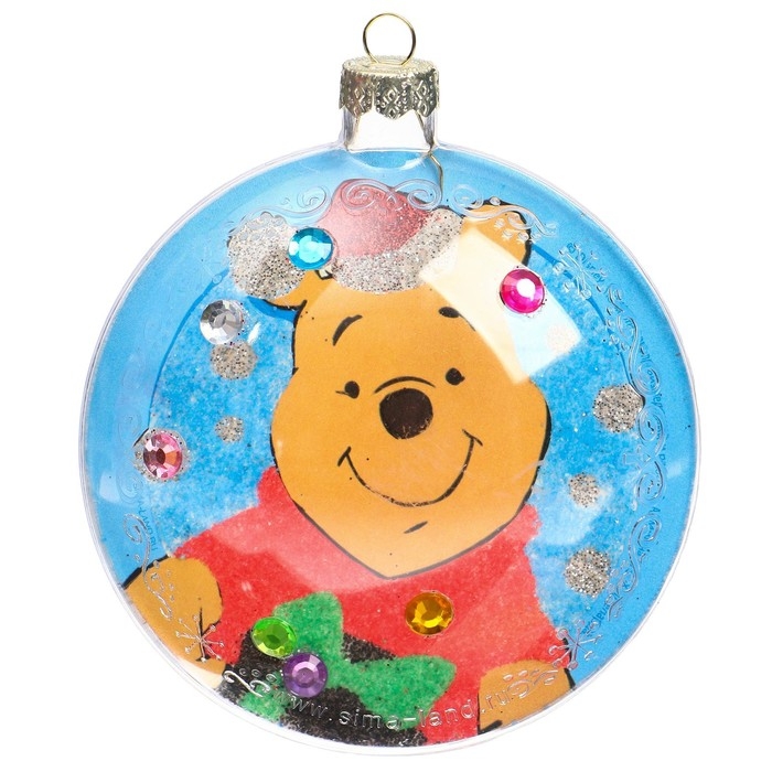 Набор для творчества на Новый год  Набор для творчества на Новый год "Новогодний шар-фреска" Медвежоннок Винни