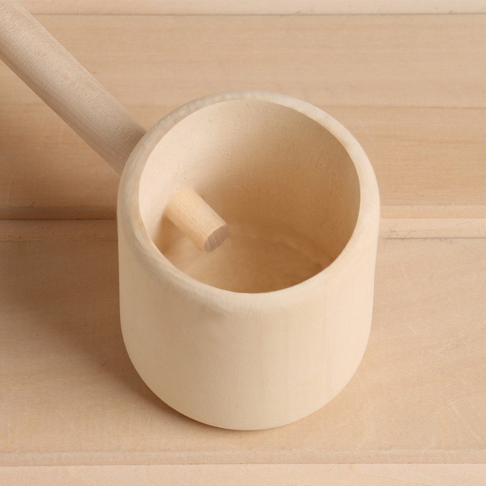 Ковш для бани точеный из липы 0.2л, 41 см, Ковш для бани точеный из липы 0.2л, 41 см, "Добропаровъ"