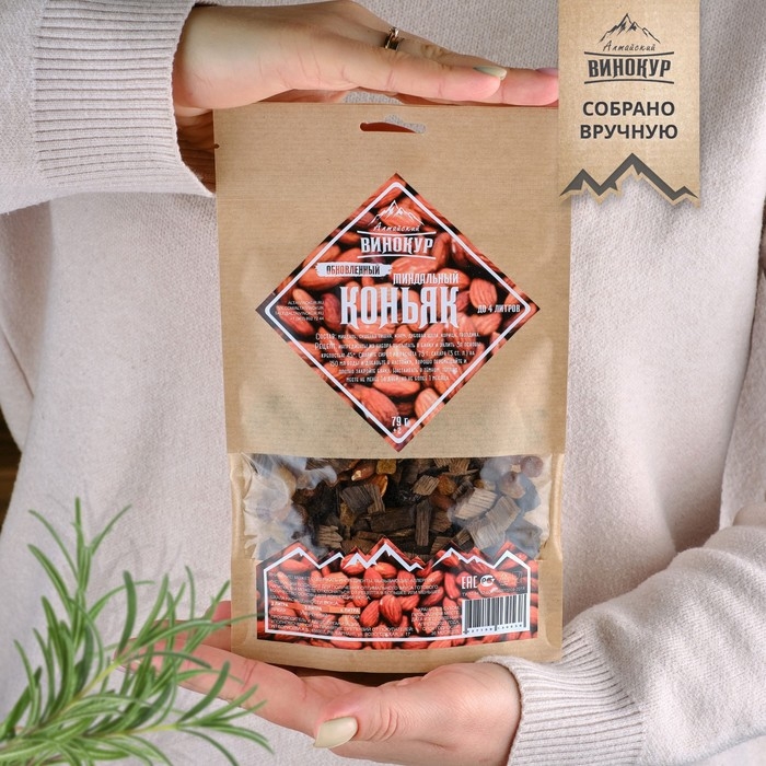 Набор из трав и специй для приготовления настойки Набор из трав и специй для приготовления настойки "Миндальный коньяк" 79 гр