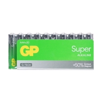 Батарейка алкалиновая GP Super Alkaline G-Tech, AAA, LR03-20BOX, 1.5В, набор, 20 шт