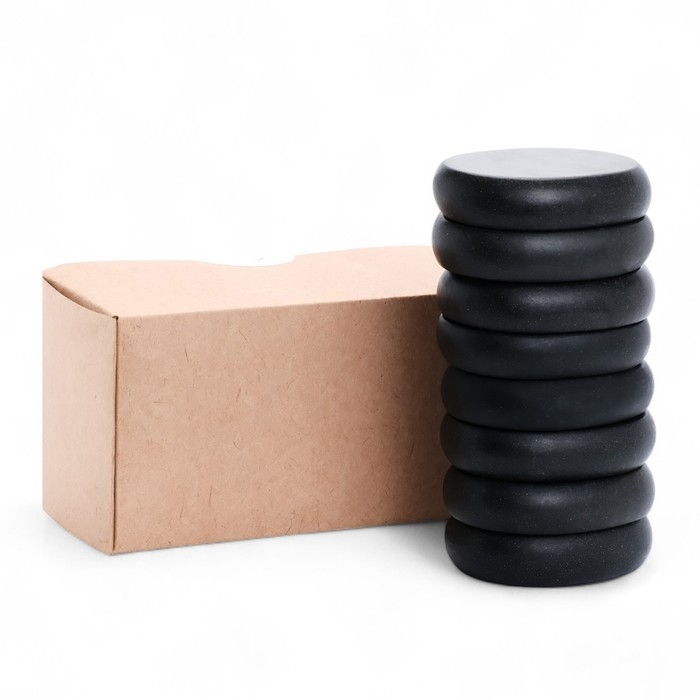 Набор массажных камней из базальта, 8 шт, 8 х 6 см Набор массажных камней из базальта, 8 шт, 8 х 6 см