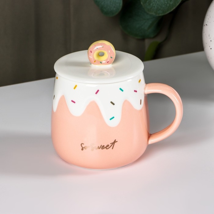 Кружка керамическая «Нежное мороженое», 380 мл, цвет МИКС Кружка керамическая «Нежное мороженое», 380 мл, цвет МИКС