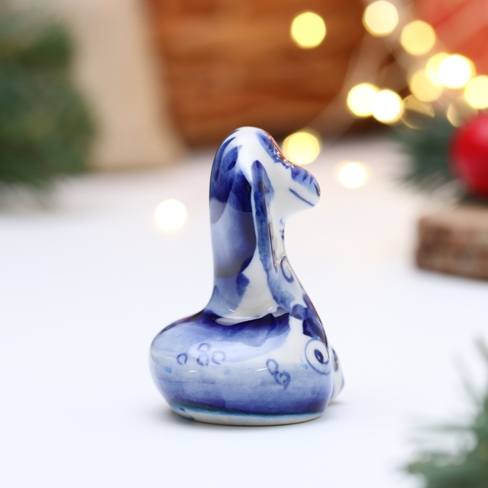 Новый год. Сувенир символ года Новый год. Сувенир символ года "Змея Гая", гжель