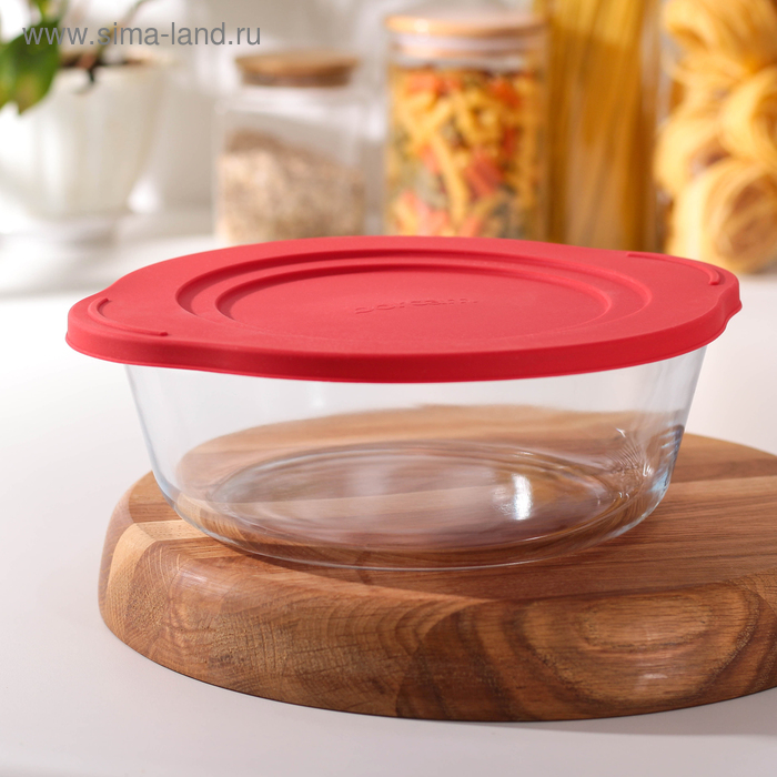 Кастрюля из жаропрочного стекла для запекания Borcam, 2,1 л, с крышкой Кастрюля из жаропрочного стекла для запекания Borcam, 2,1 л, с крышкой