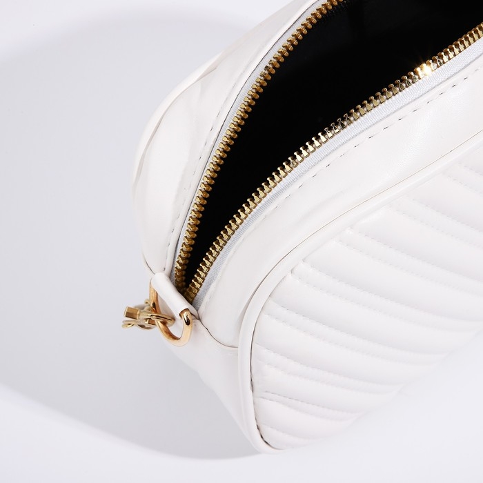 Сумка кросс-боди на молнии, цвет белый Сумка кросс-боди на молнии, цвет белый