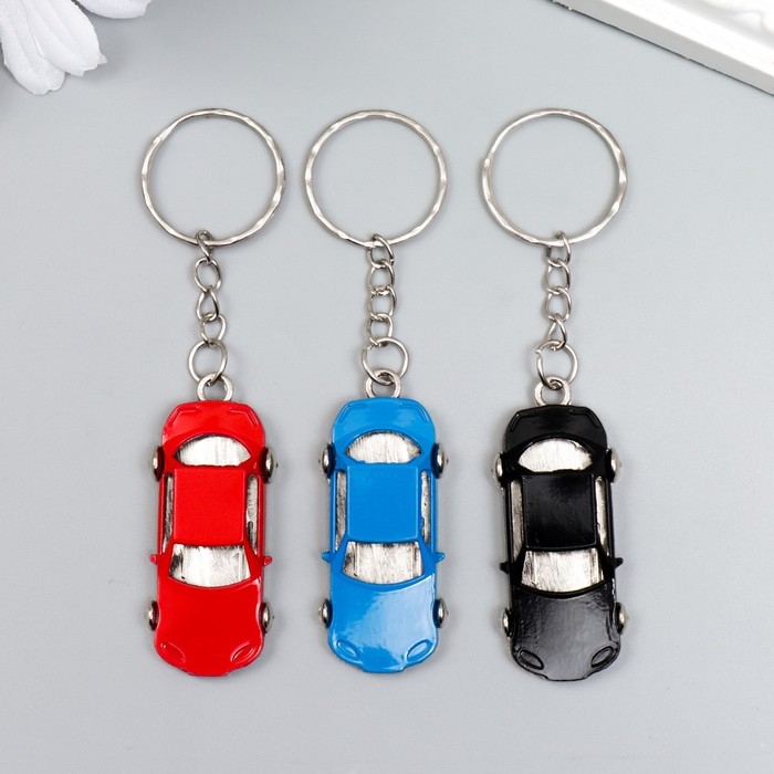 Брелок металл "Автомобиль" МИКС 1,8х4 см