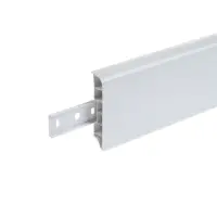 Плинтус напольный округлый &laquo;Идеал. Дюра&raquo;, 2200&times;80 мм, цвет 001 белый