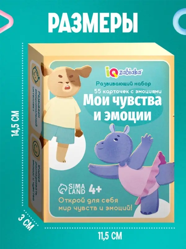Развивающий набор &laquo;Мои чувства и эмоции&raquo;, 55 карточек, 4+