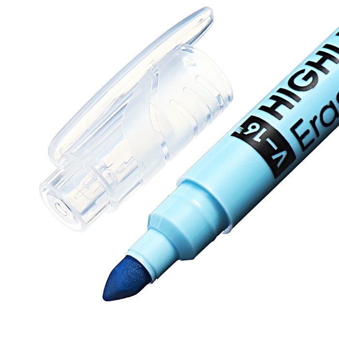 Двухсторонний маркер текстовыделитель 4 мм, ErichKrause Visioline V-16 Erasable Pastel, голубой Двухсторонний маркер текстовыделитель 4 мм, ErichKrause Visioline V-16 Erasable Pastel, голубой