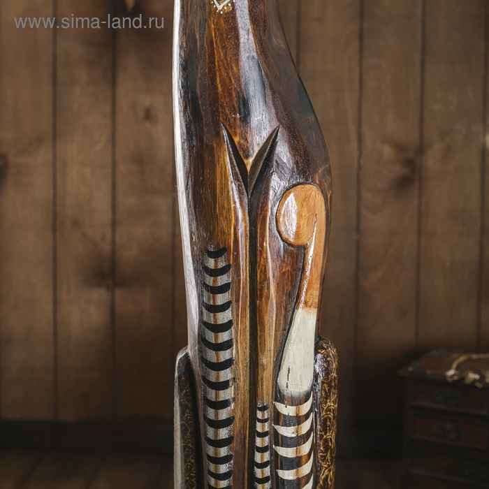 Сувенир дерево Сувенир дерево "Кошка с бабочками и сердечком на ошейнике" 100х16х7 см