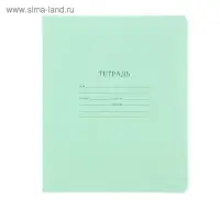 Тетрадь 12 листов в линейку «Зелёная обложка», с алфавитом, 60 г/м², белые листы, термоупаковка 25 шт.