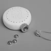 Ёлочный шар &laquo;Белка&raquo;, 8.7&times;3.1&times;9.8 см, 1 LED, керамика, от батареек LR44&times;3, свечение тёплое белое