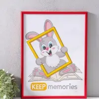 Фоторамка для фото 30&times;40 см Keep memories &laquo;Радуга&raquo;, пластик, красный, (пластиковый экран)