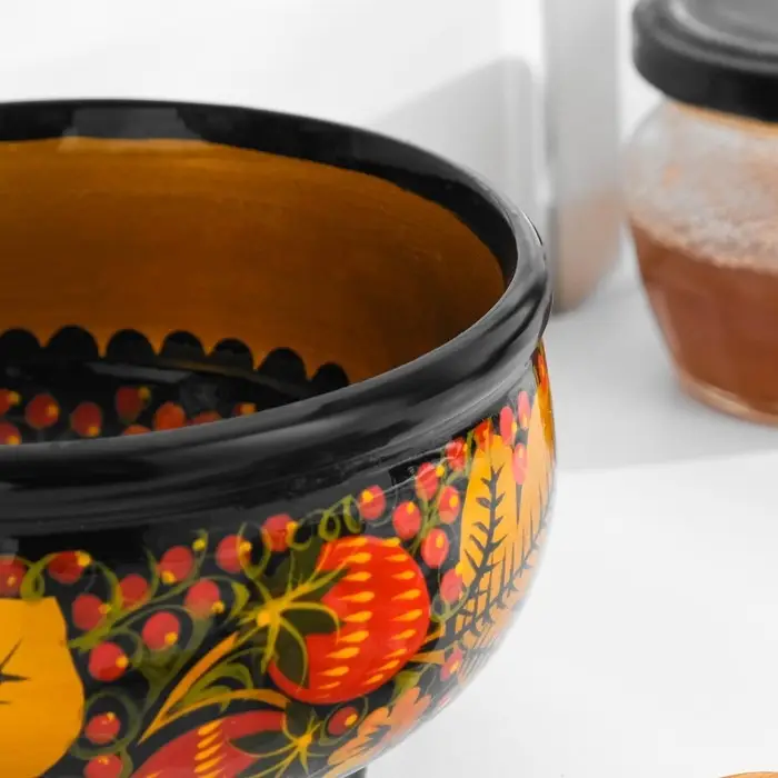 Чашка &laquo;Ягодка&raquo;, 7&times;13 см, хохлома