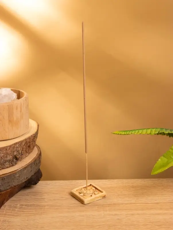 Подставка под благовония  Подставка под благовония "Черепашка на песке" керамика, цв. бежевый, 4х4х0,5 см