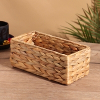 Корзина плетеная 24x12x10 см, водный гиацинт