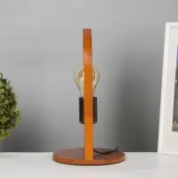 Лампа настольная RISALUX ЭКО &laquo;Клот&raquo; 1&times;40 Вт Е27 коричневый 17&times;17&times;30 см