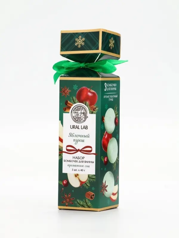 URAL LAB Арома Саунд Набор бомбочек в подарочной упаковке URAL LAB Арома Саунд Набор бомбочек в подарочной упаковке "Ароматы праздника", 12 шт