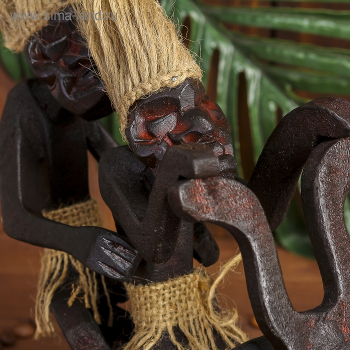 Сувенир дерево Сувенир дерево "Аборигены на мотоцикле" 16х8х15 см