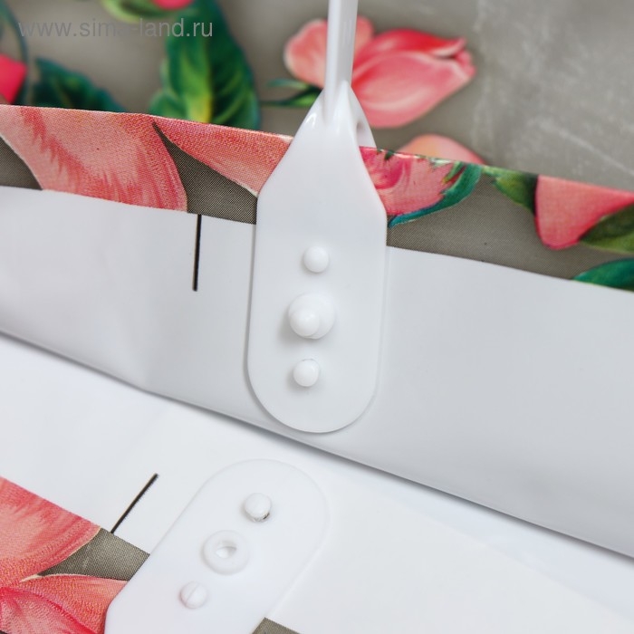 Пакет Пакет "Сады Парижа", полиэтиленовый с пластиковой ручкой, 37 х 34 см, 80 мкм