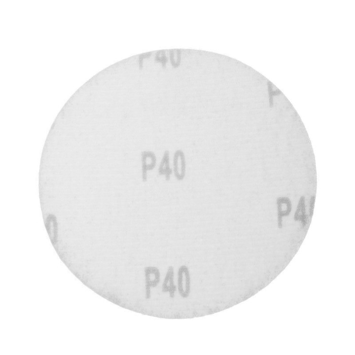 Круг абразивный шлифовальный под  Круг абразивный шлифовальный под "липучку" ТУНДРА, 115 мм, Р40, 10 шт.